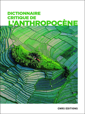cover image of Dictionnaire critique de l'anthropocène